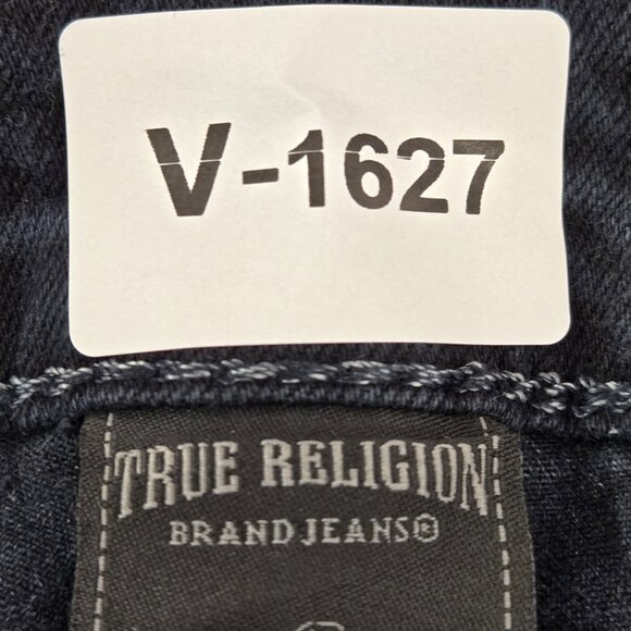 True Religion Women Jeans 32 Black Casey‎ Super Skinny Low Rise Studded Pockets - Picture 9 of 15